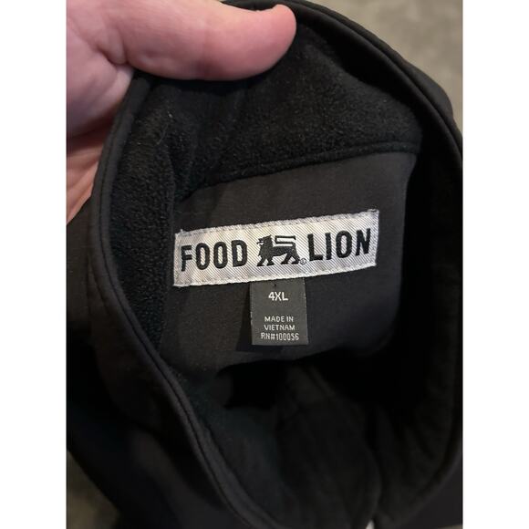 Food Lion Worker Jacket Black Rain Coat Size 4XL - Picture 4 of 4